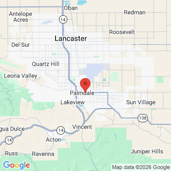 Map to Palmdale Dental Group office in Palmdale, CA
