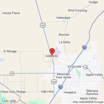 Map to  office in Adelanto, CA
