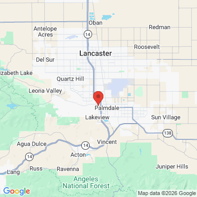Map to  office in Palmdale, CA
