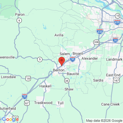 Map to  office in Benton, AR