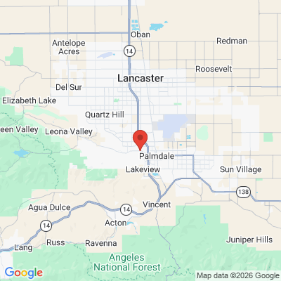 Map to  office in Palmdale, CA
