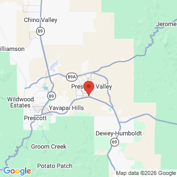 Map to PV Dentistry  office in Prescott Valley, AZ