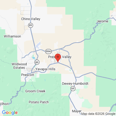 Map to  office in Prescott Valley, AZ
