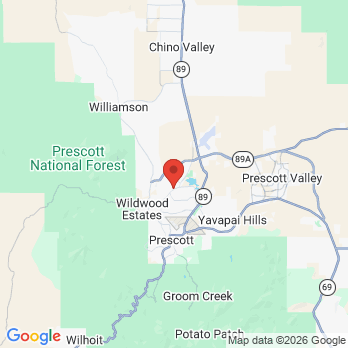 Map to Smile by Design office in Prescott, AZ