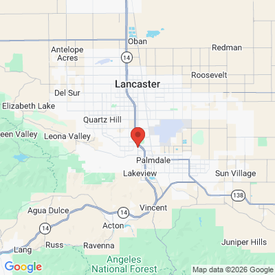 Map to  office in Palmdale, CA