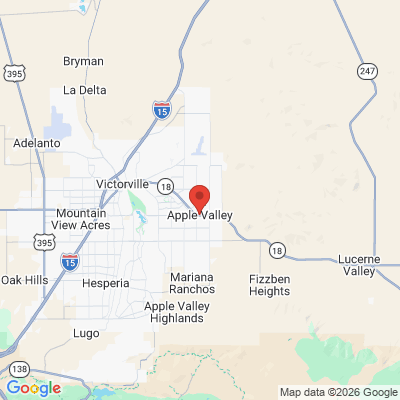 Map to  office in Apple Valley, CA