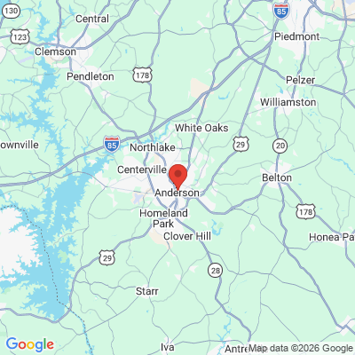 Map to  office in Anderson, SC