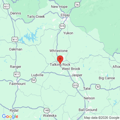 Map to  office in Talking Rock, GA