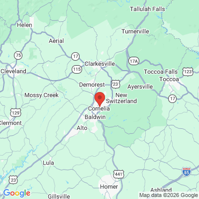 Map to  office in Cornelia, GA