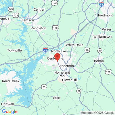 Map to  office in Anderson, SC