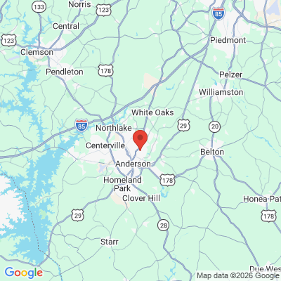 Map to  office in Anderson, SC