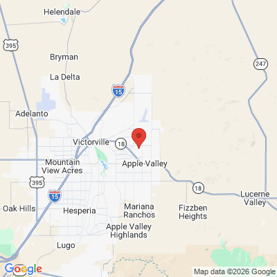Map to  office in Apple Valley, CA