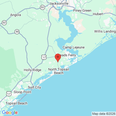 Map to  office in Sneads Ferry, NC