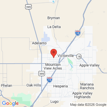 Map to Mojave Dental Center office in Victorville, CA