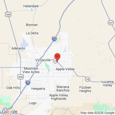 Map to  office in Apple Valley, CA
