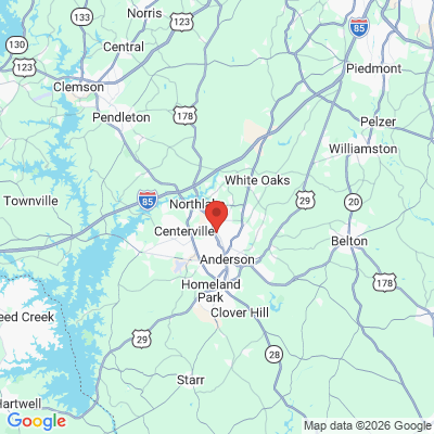 Map to  office in Anderson, SC