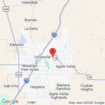 Map to Dexter Dental Group, Inc. office in Apple Valley, CA