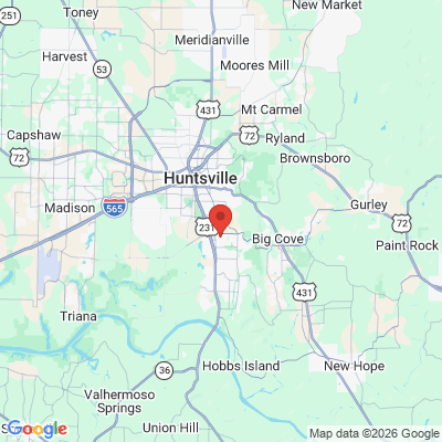 Map to  office in Huntsville, AL