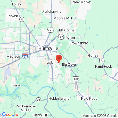 Map to  office in Huntsville, AL