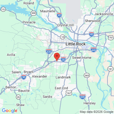 Map to  office in Little Rock, AR