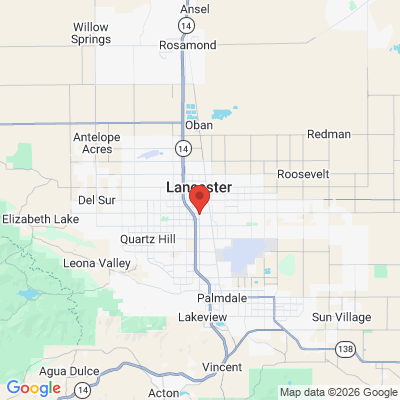 Map to  office in Lancaster, CA