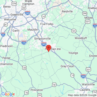 Map to  office in Fountain Inn, SC