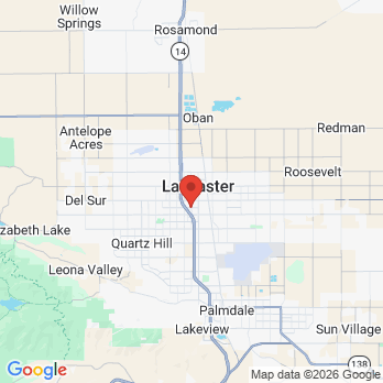 Map to Dr. Michelle Marconnette Family Dentistry  office in Lancaster, CA