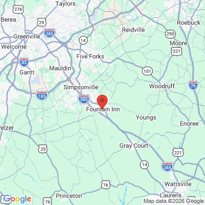 Map to  office in Fountain Inn, SC