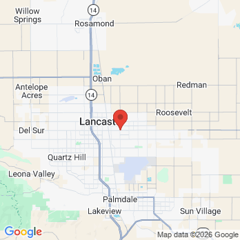 Map to Golden Dental office in Lancaster, CA