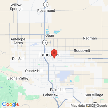 Map to AV Dental Wellness Group office in Lancaster, CA