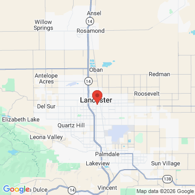 Map to  office in Lancaster, CA