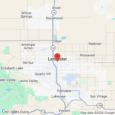 Map to Michael L. Glass, DDS General Dentisty office in Lancaster, CA
