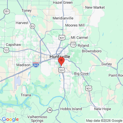 Map to  office in Huntsville, AL