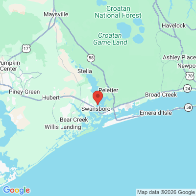 Map to  office in Swansboro, NC