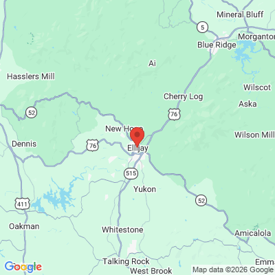 Map to  office in Ellijay, GA