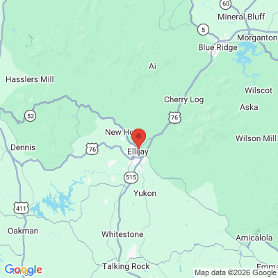Map to  office in Ellijay, GA