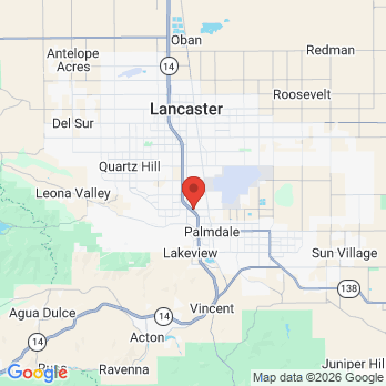 Map to SoCal Tooth Co. Family Dentistry office in Palmdale, CA