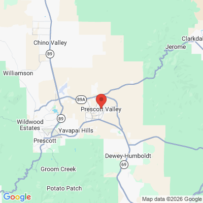 Map to  office in Prescott Valley, AZ