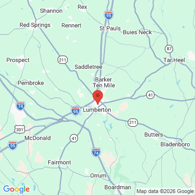 Map to  office in Lumberton, NC