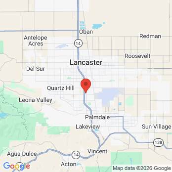 Map to Valleywide Dental office in Palmdale, CA