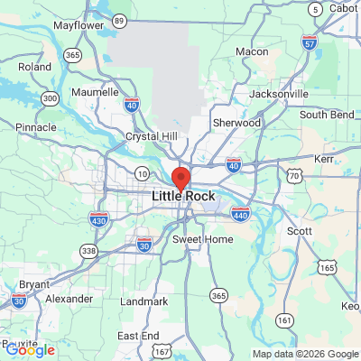 Map to  office in Little Rock, AR