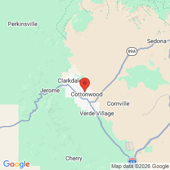 Map to Jana L Long DMD, PC office in Cottonwood, AZ