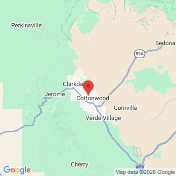 Map to Creekview Family Dental office in Cottonwood, AZ
