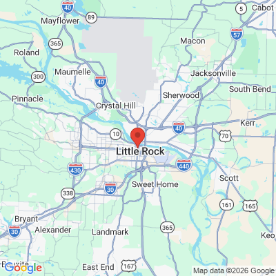 Map to  office in Little Rock, AR