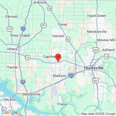 Map to  office in Madison, AL