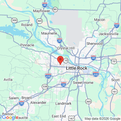 Map to  office in Little Rock, AR