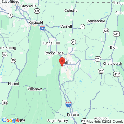 Map to  office in Dalton, GA