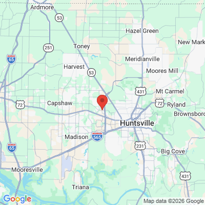Map to  office in Huntsville, AL