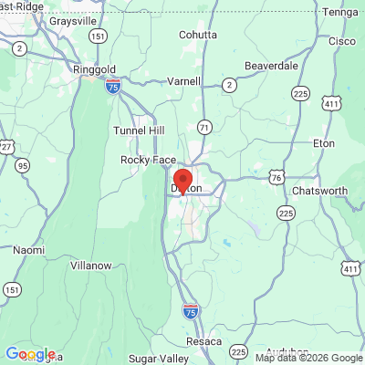 Map to  office in Dalton, GA
