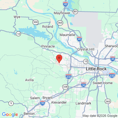 Map to  office in Little Rock, AR